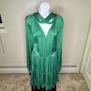 Current Air Long Sleeve Green Dress